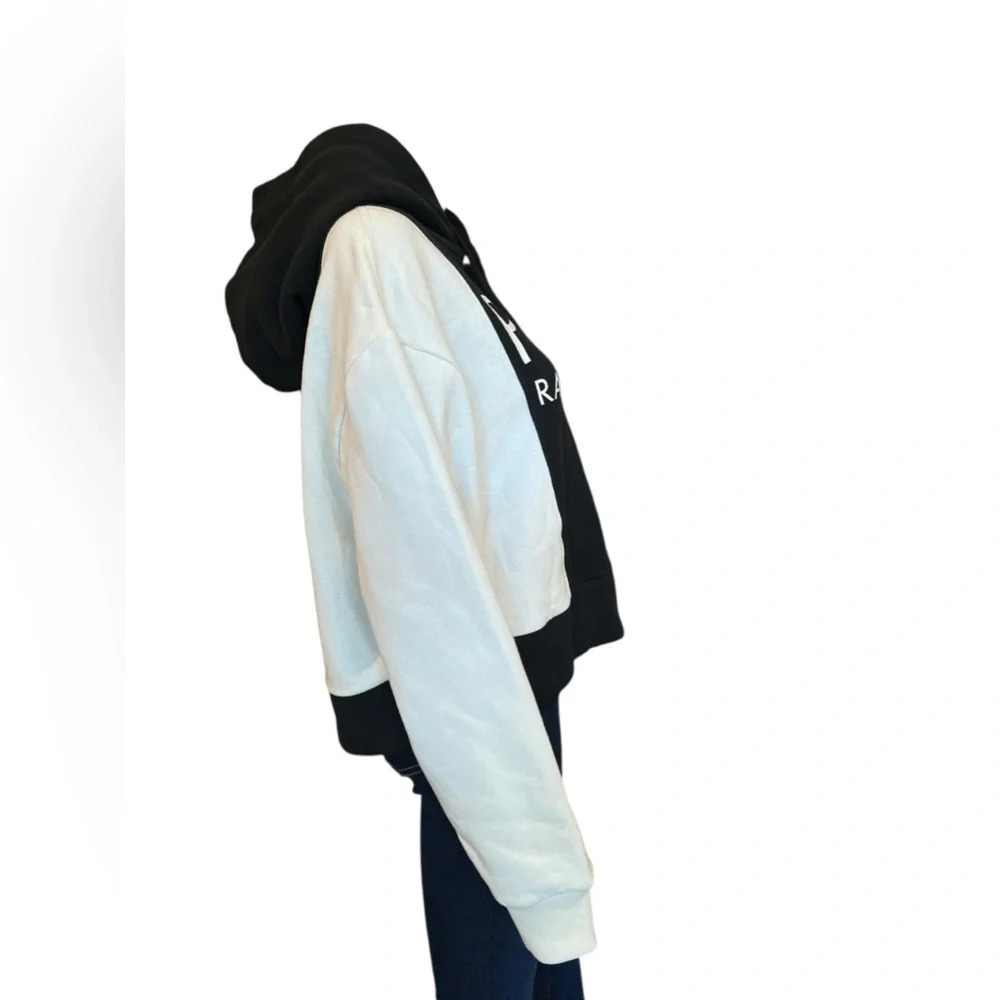Polo Ralph Lauren Womens Color Block Logo Hoodie Black/ Multi Pullover Size M - Picture 9 of 14